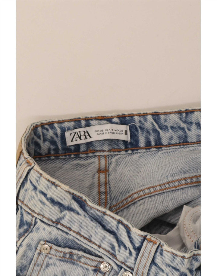 Calça Jeans Solta Feminina Zara EU 36 XS W26 L31 Azul