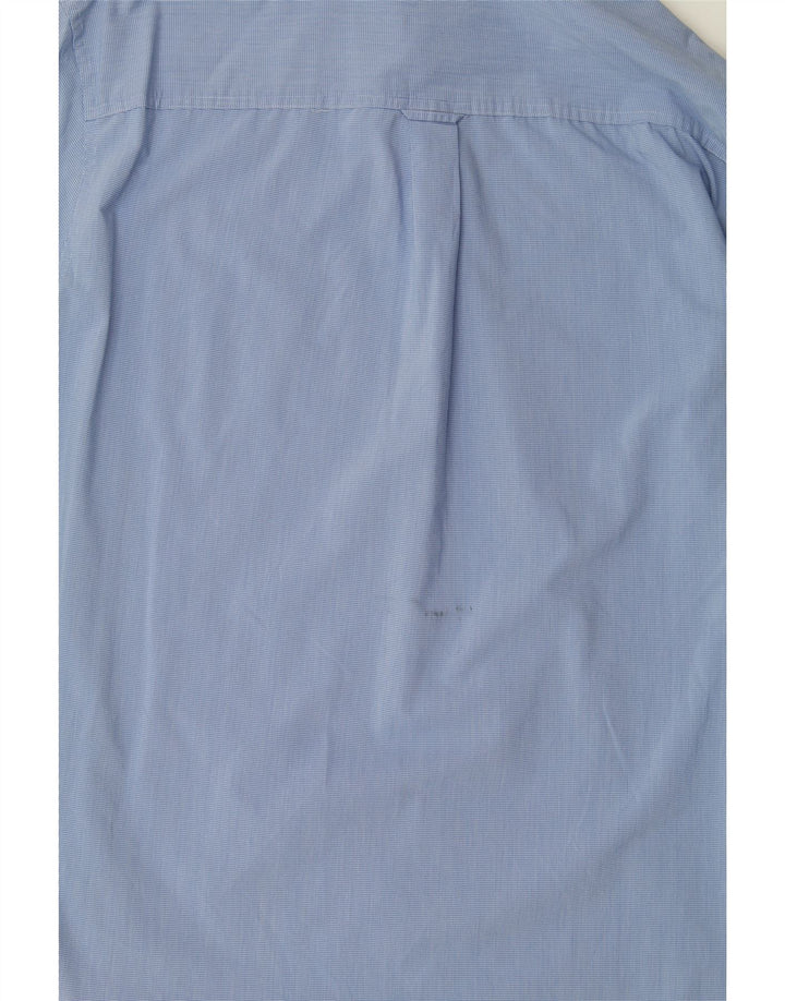 CHAPS Mens Shirt XL Blue Check Cotton Vintage Chaps and Second-Hand Chaps from Messina Hembry 