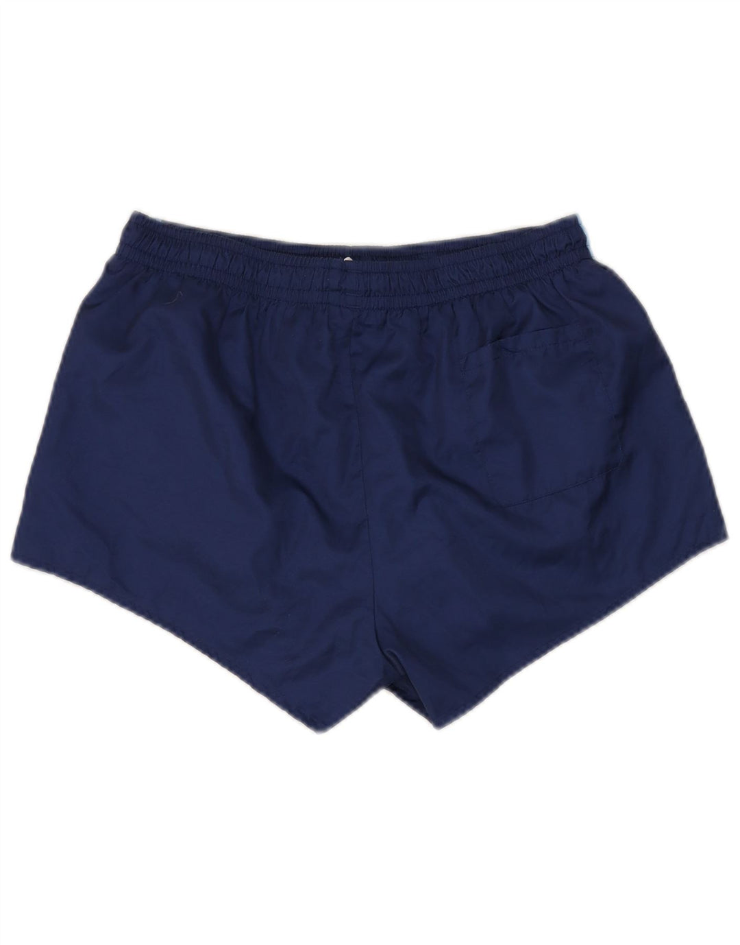 Shorts de natação masculino vintage, poliéster colorblock azul marinho médio