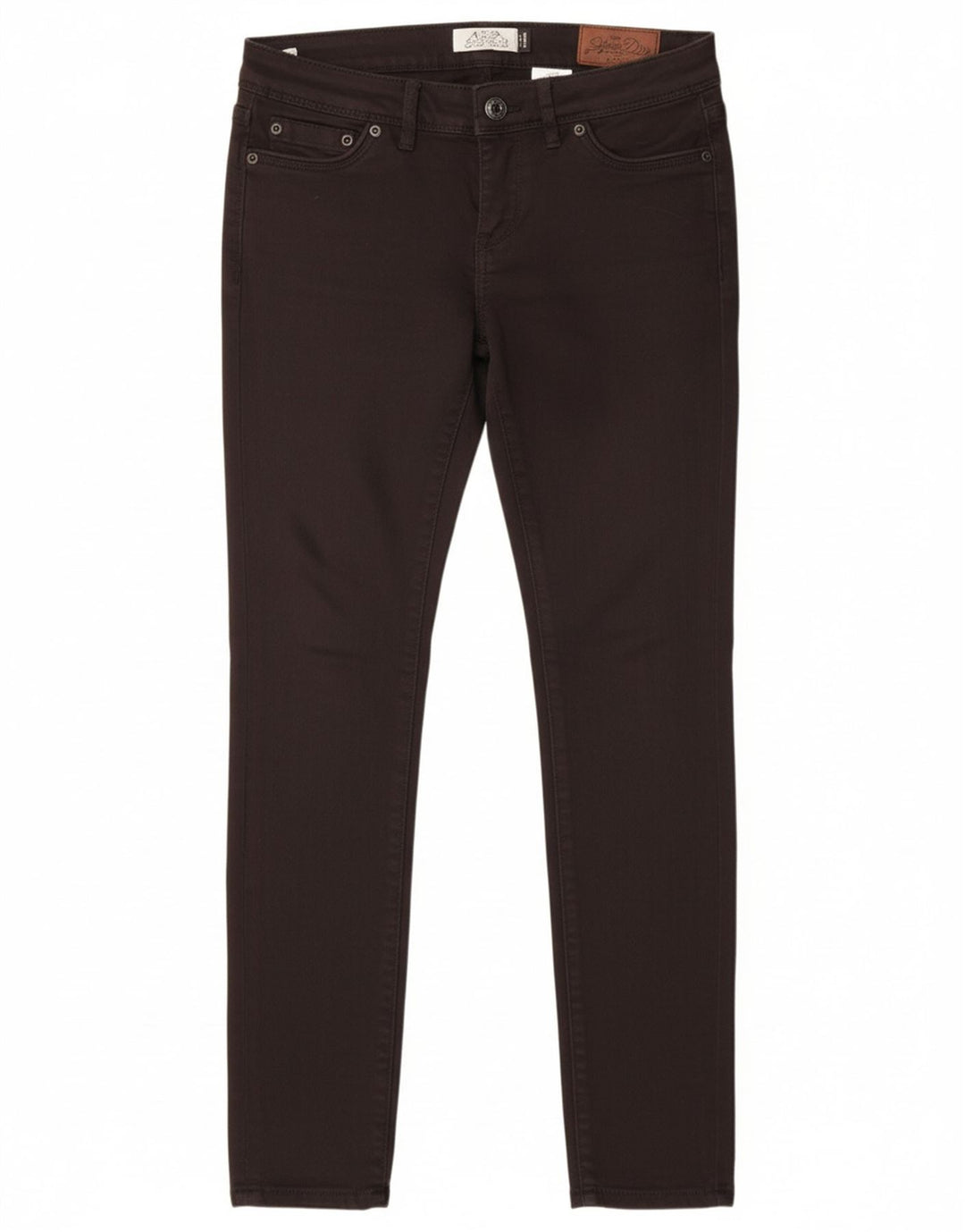 Jeans jegging feminino SUPERDRY W26 L30 algodão preto