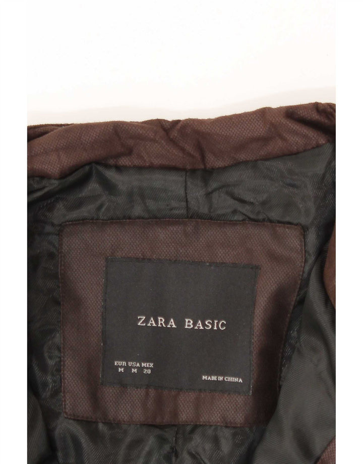 Jaqueta bomber Zara feminina UK 12 lã espinha de peixe preta média