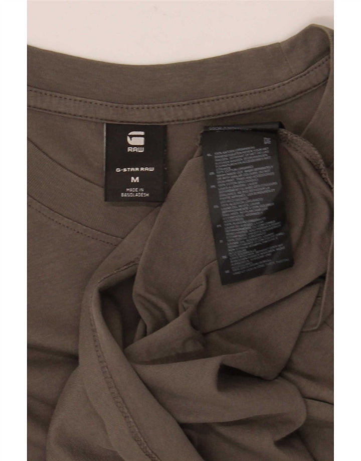 Camiseta masculina G-Star Top algodão cinza médio