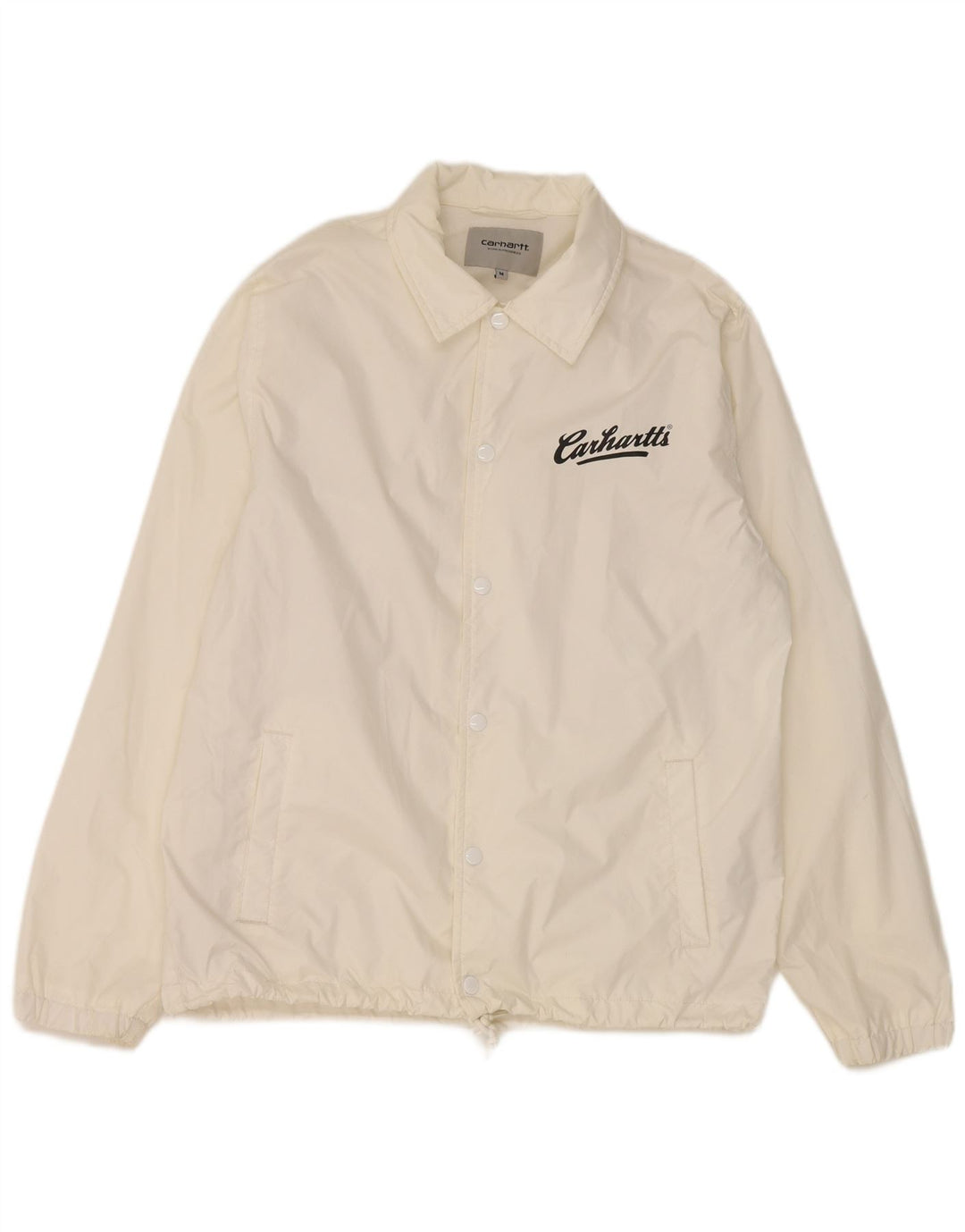 Jaqueta de chuva masculina Carhartt Graphic UK 38 médio branco nylon