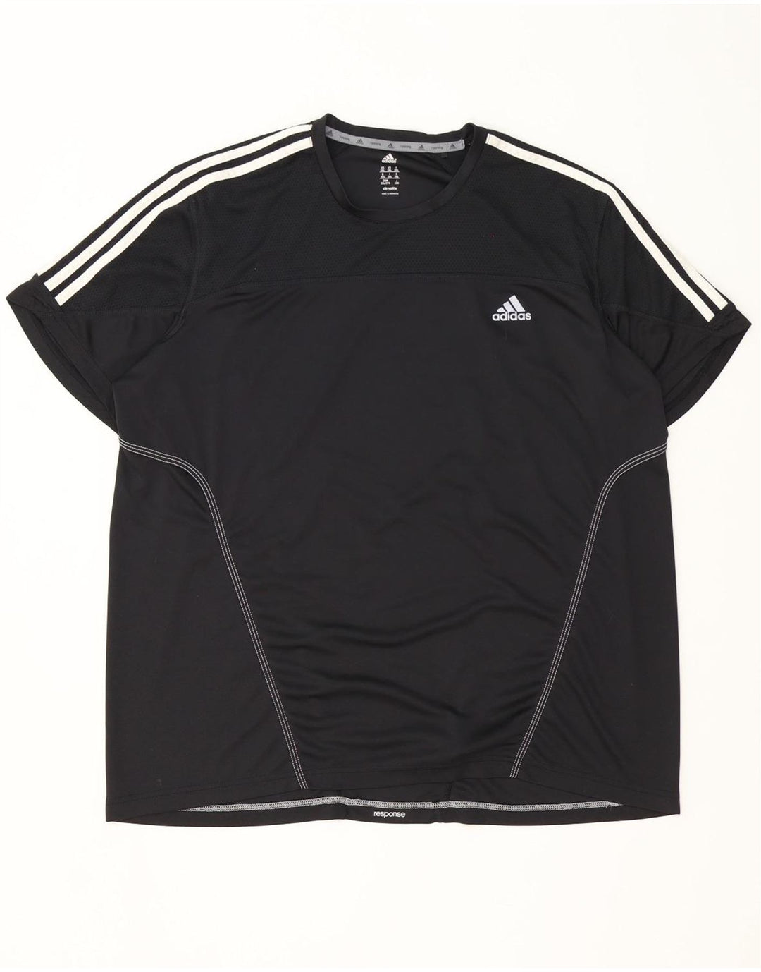 Adidas Mens Climalite Camiseta Top 2XL Poliéster Preto