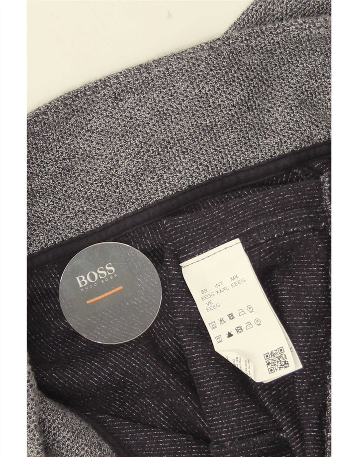 Hugo Boss Mens Treino Top Jaqueta 3XL Algodão Azul Marinho
