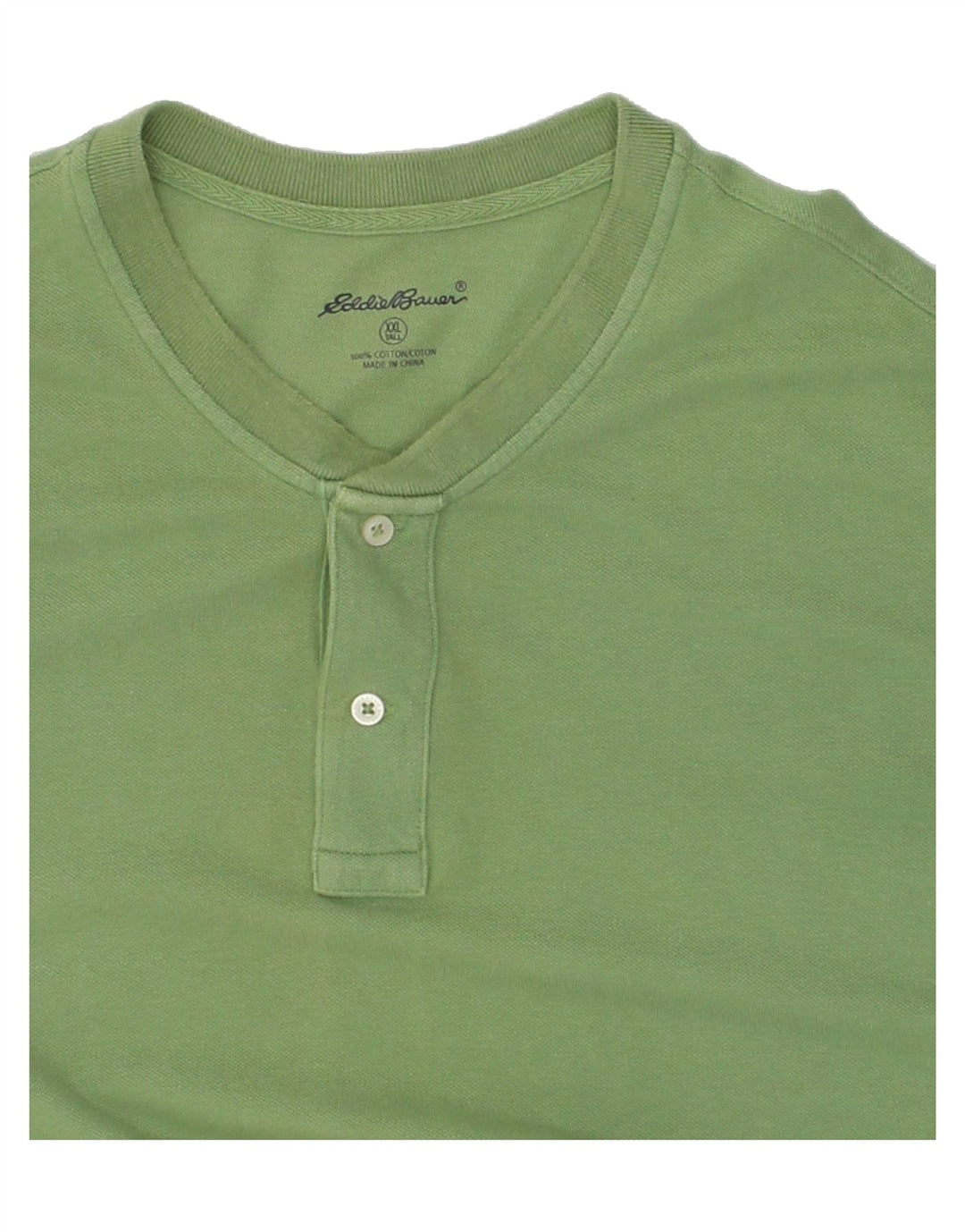 EDDIE BAUER Mens T-Shirt Top 2XL Green Cotton Vintage Eddie Bauer and Second-Hand Eddie Bauer from Messina Hembry 