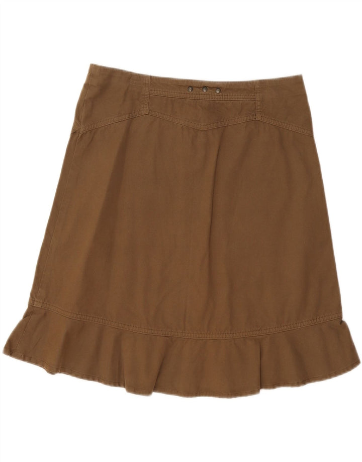 Saia midi feminina Marlboro Classics IT 44 médio W32 algodão cáqui