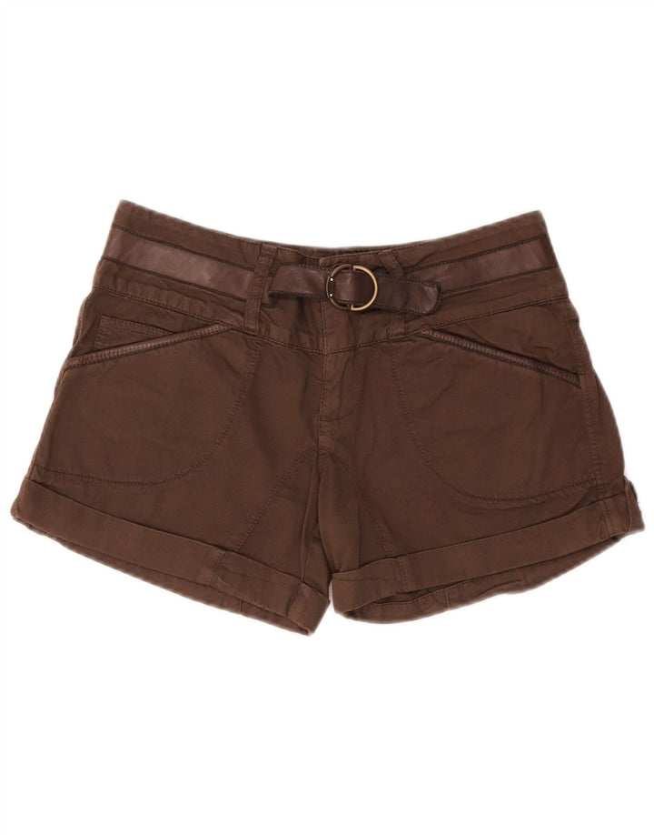 Liu Jo Shorts feminino casual W28 algodão marrom médio
