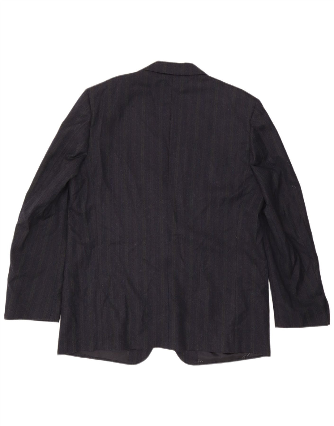 Jaqueta blazer masculina Pierre Cardin com 2 botões IT 58 4XL risca de giz azul marinho