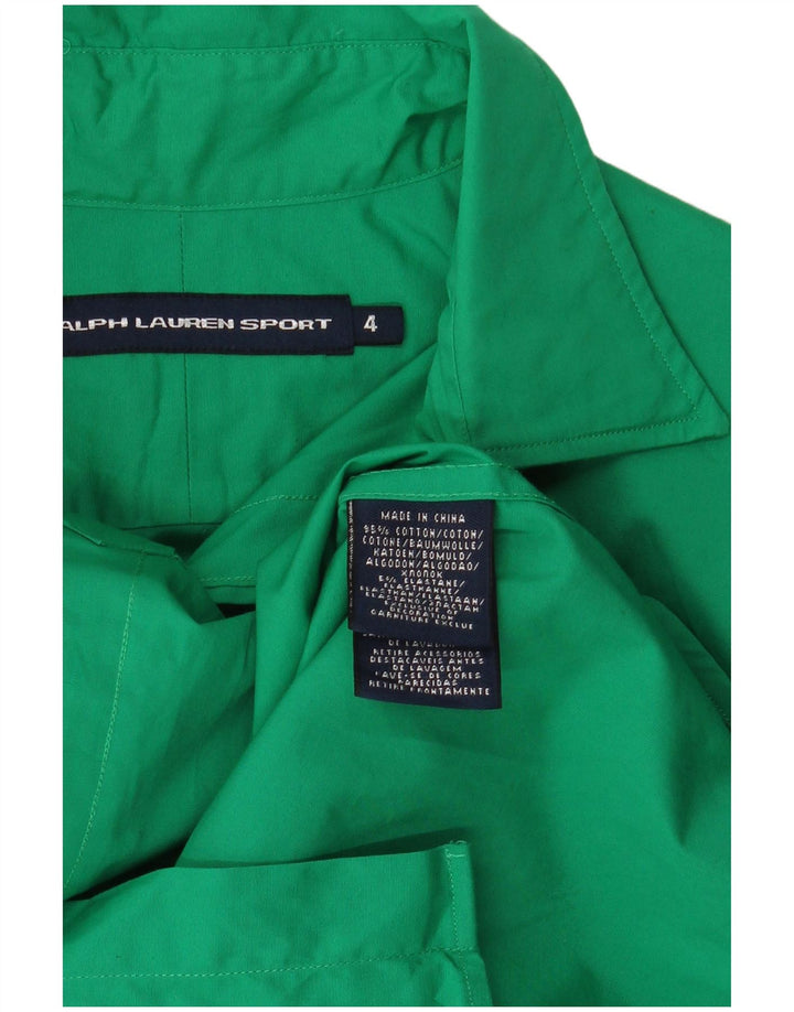 Camisa feminina RALPH LAUREN EUA 4 pequeno algodão verde