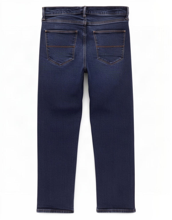 Jeans recortados masculinos Marks & Spencer W34 L26 algodão azul