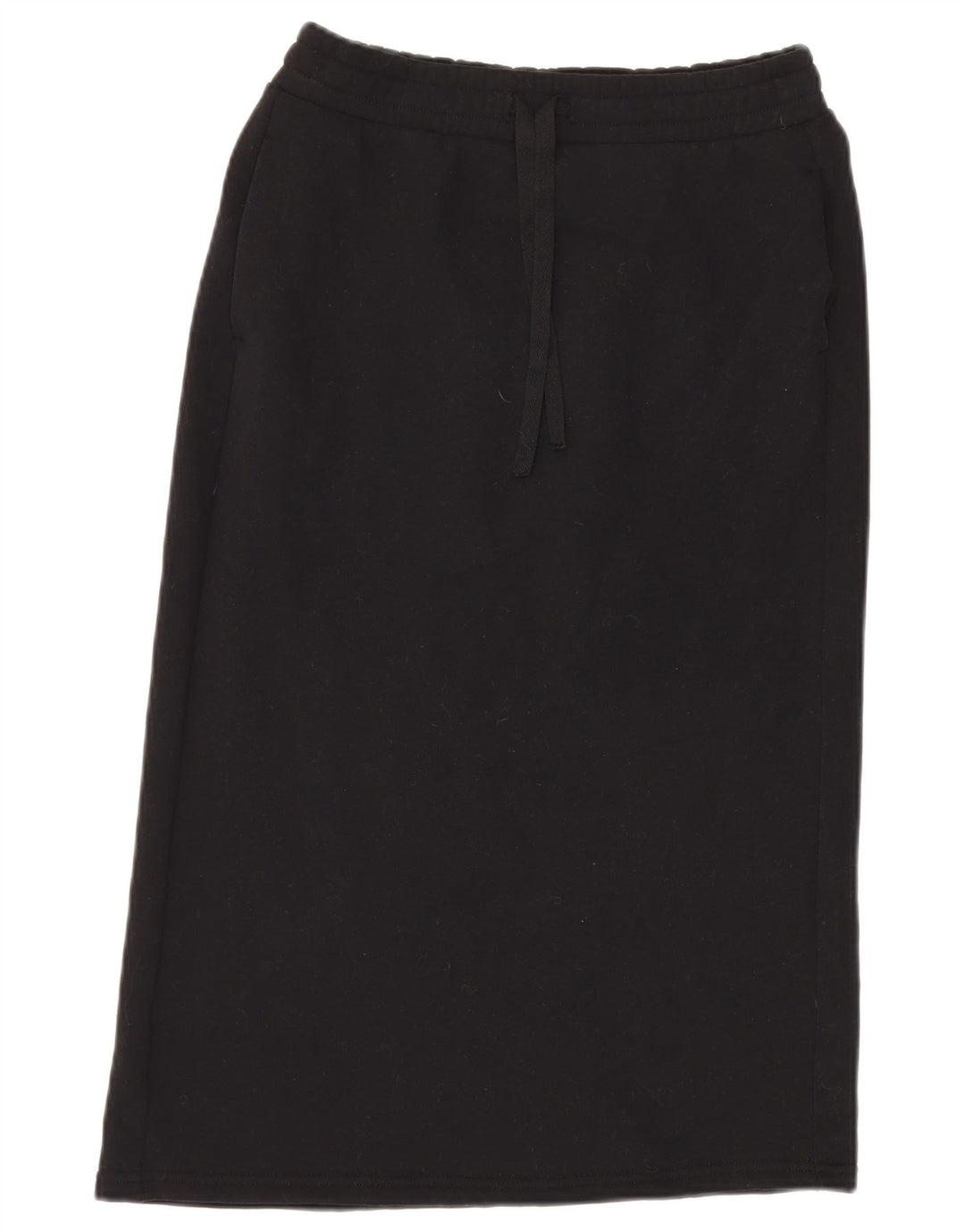 Saia reta feminina Benetton pequena W28 algodão preto