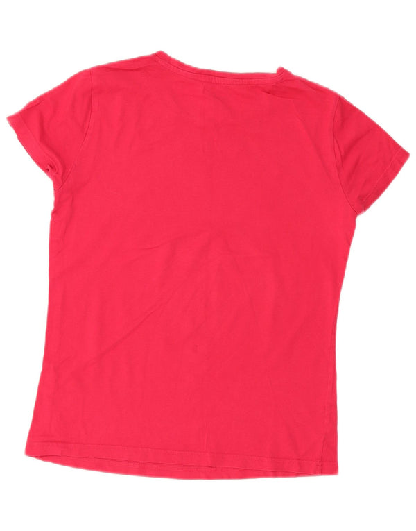 Puma Camiseta Feminina Graphic Top UK 12 Médio Vermelho