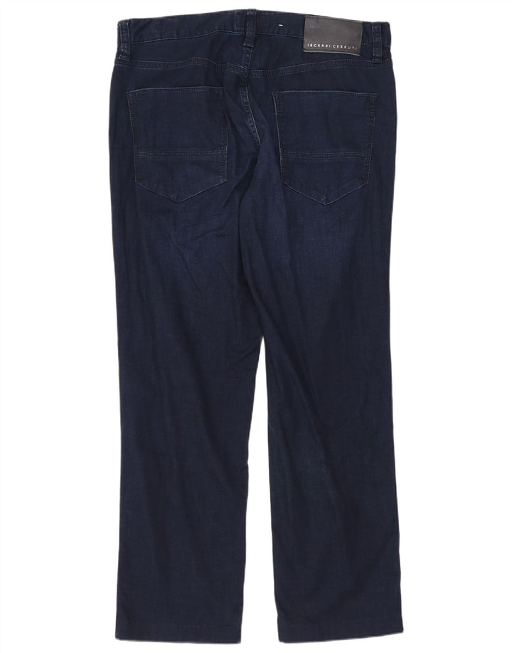 Calça jeans reta masculina CERRUTI 1881 W32 L27 algodão azul marinho