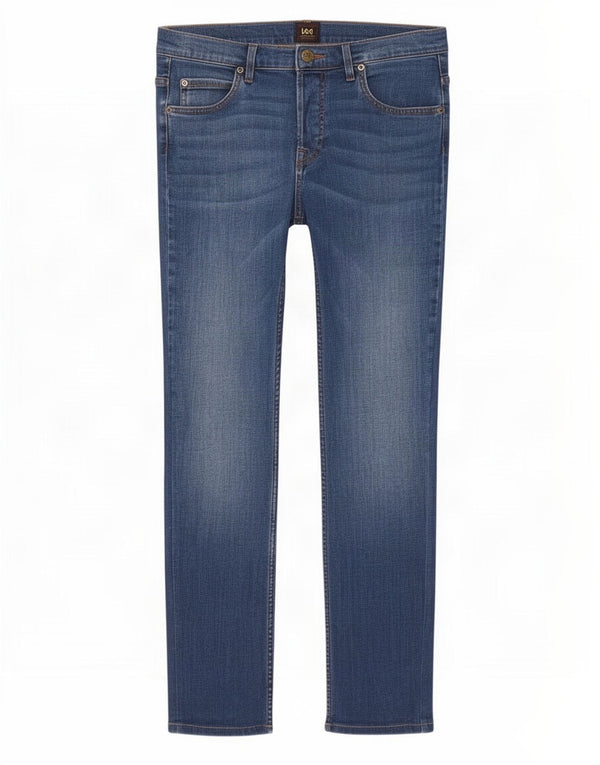 Lee Mens Powell Slim Jeans W30 L30 Azul Algodão