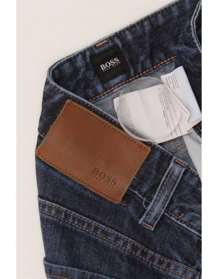 Hugo Boss Jeans Slim Feminino W33 L32 Azul Algodão