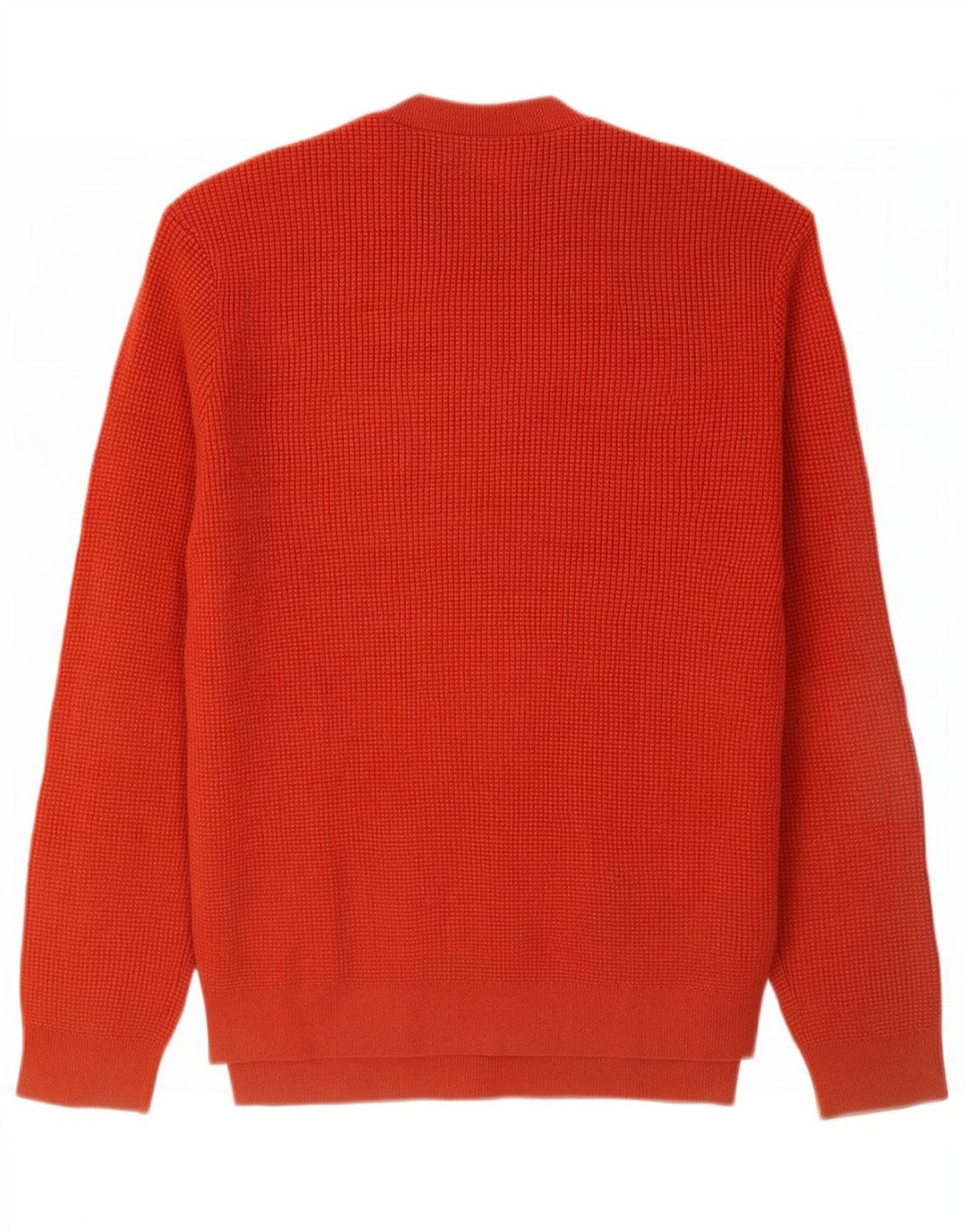 Suéter masculino Marks & Spencer com gola redonda, grande poliéster laranja