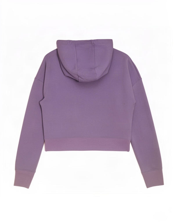 Suéter Nike feminino Crop Graphic com capuz 12-13 anos grande roxo
