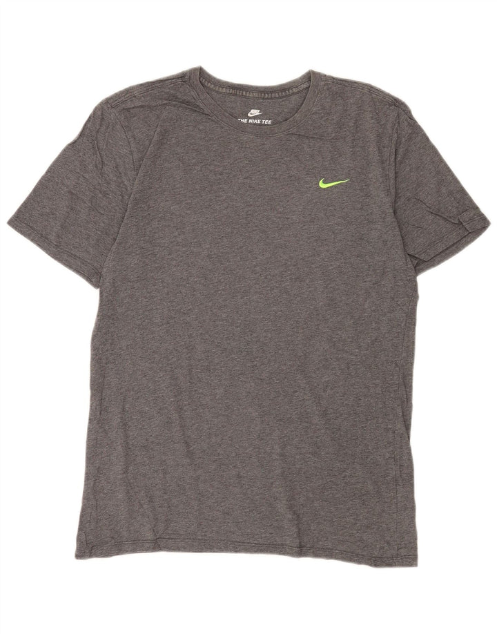 Camiseta masculina Nike Top cinza médio algodão