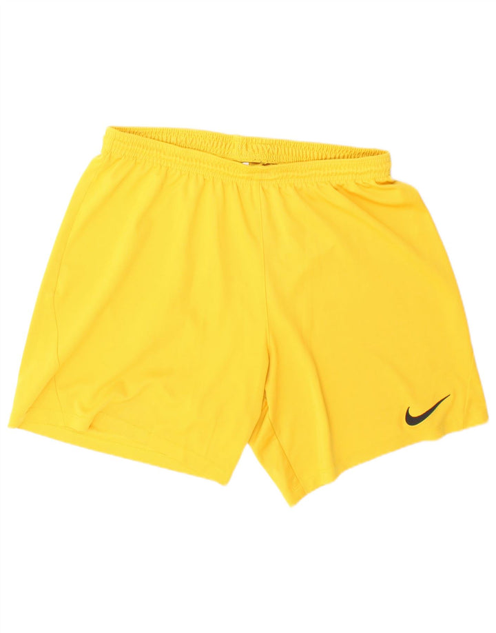 Nike Mens Dri Fit Sport Shorts Grande Poliéster Amarelo