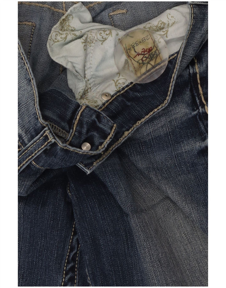 Calça jeans feminina BKE Bootcut W28 L33 algodão azul