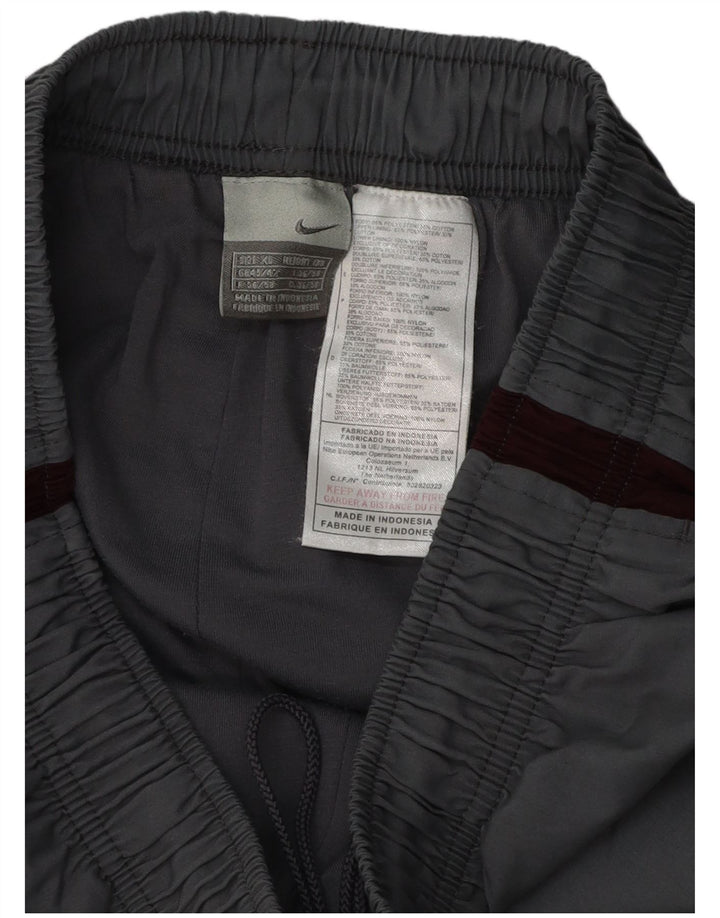 Calça corta-vento masculina Nike UK 45/46 XL cinza colorblock poliéster
