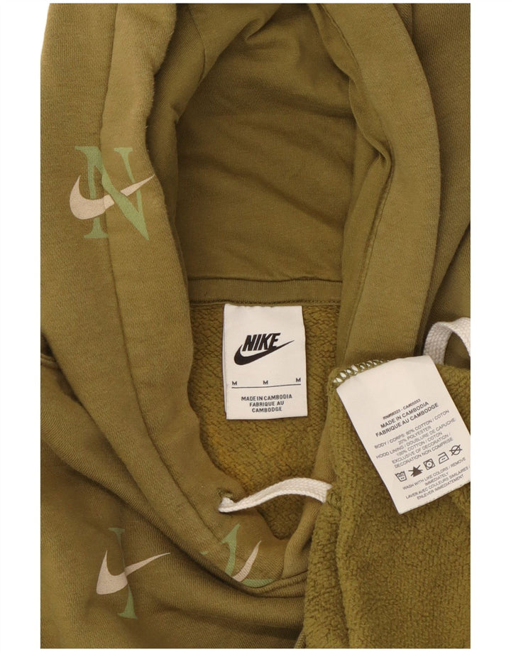 Nike Mens Graphic Hoodie Jumper Médio Algodão Cáqui