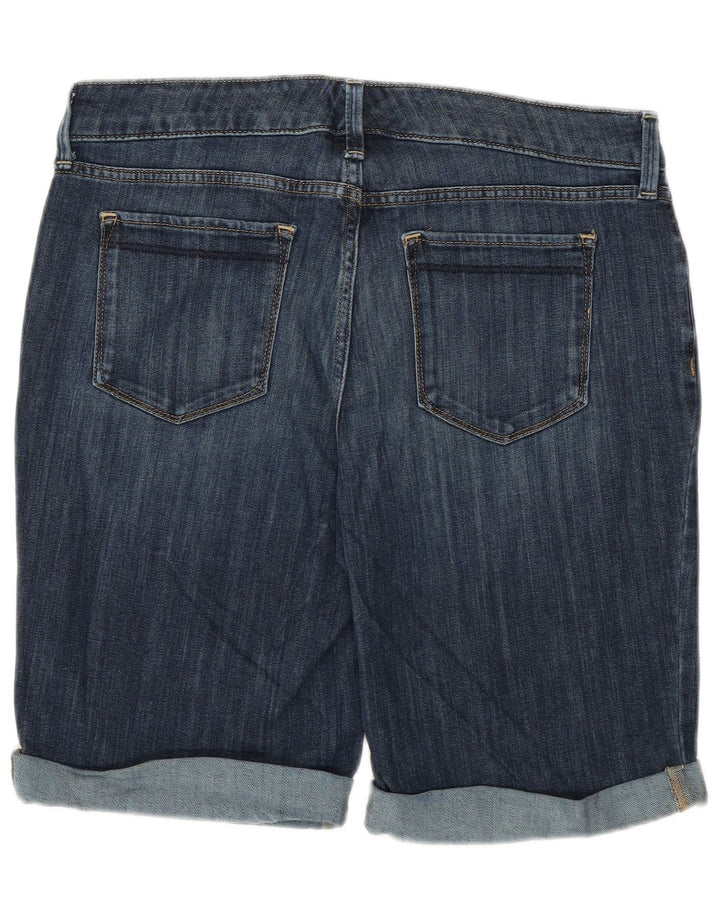 EDDIE BAUER Shorts jeans feminino ligeiramente curvilíneo EUA 10 grande W32 azul