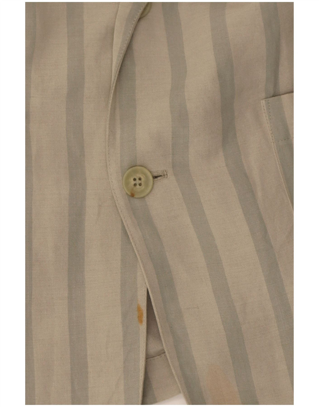 Jaqueta blazer masculina Byblos com 2 botões IT 48 Viscose listrada cinza médio
