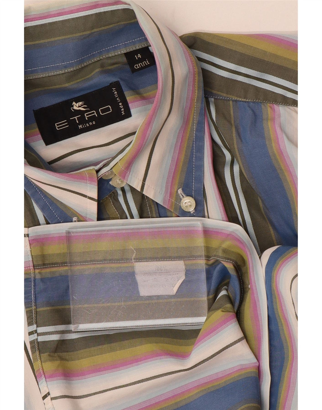 Camisa Etro Menino 13-14 Anos Listrado Multicolor Algodão