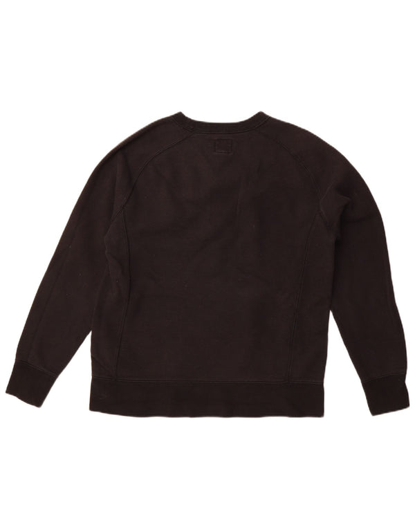 CHAMPION Womens Graphic Sweatshirt Jumper UK 14 Medium Black Cotton