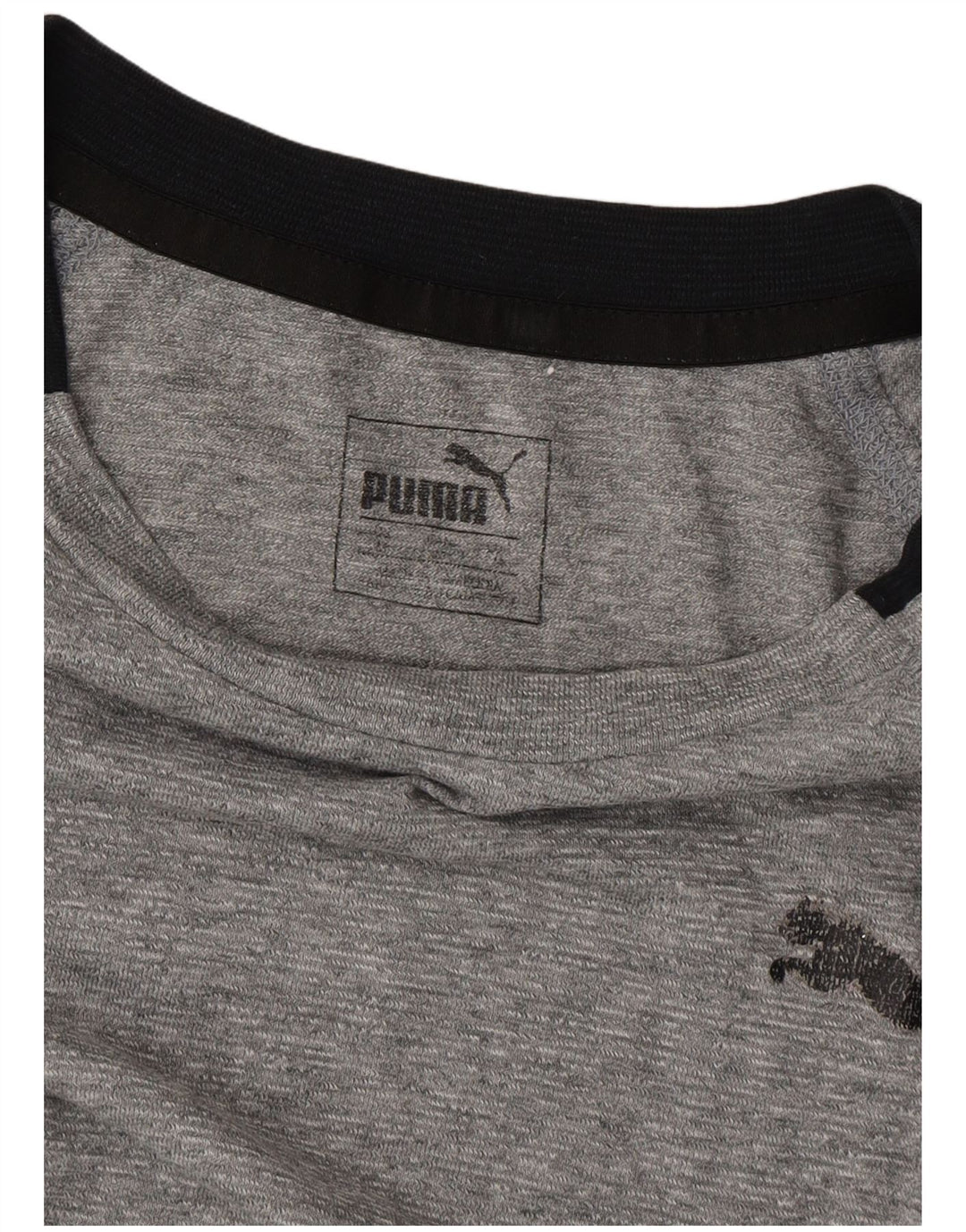 Camiseta masculina Puma cinza médio manchada