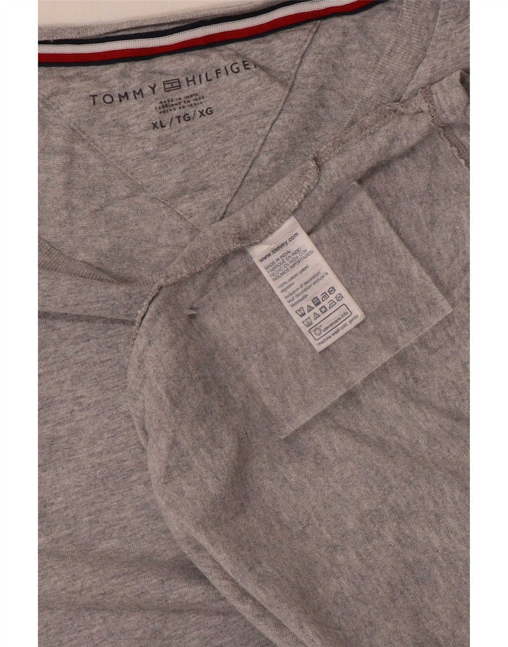 Camiseta masculina Tommy Hilfiger Top XL algodão cinza