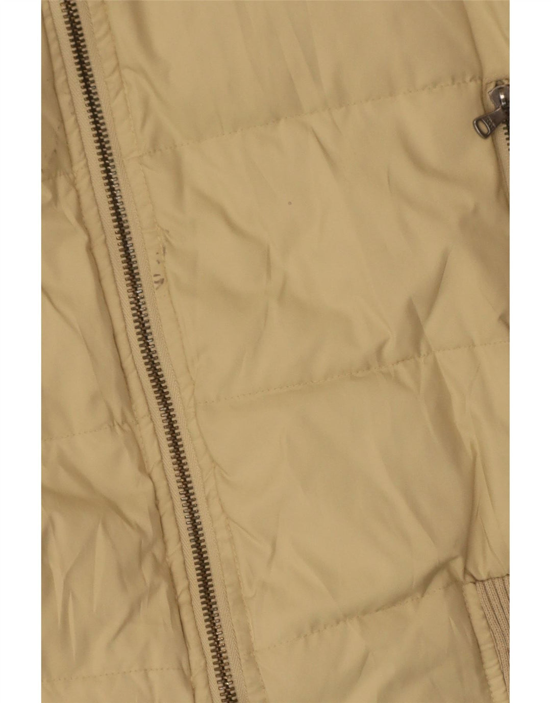 Jaqueta acolchoada feminina Calvin Klein Jeans UK 14 poliéster bege médio
