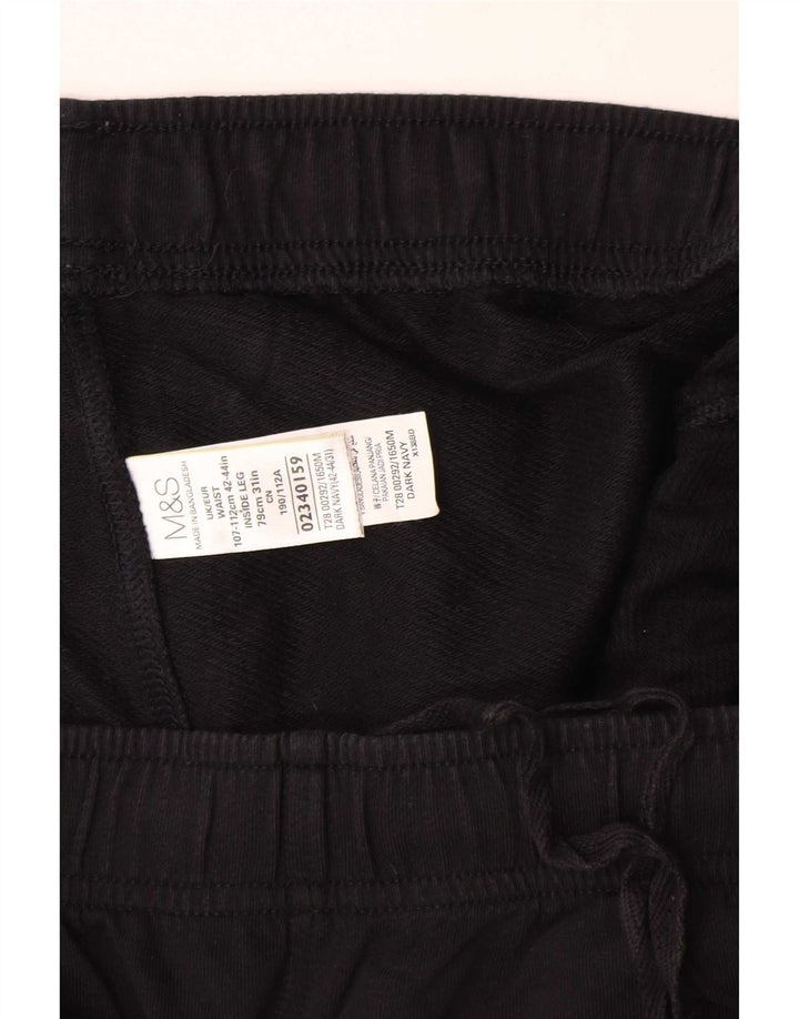 Calça de treino masculina Marks & Spencer 2XL algodão preto