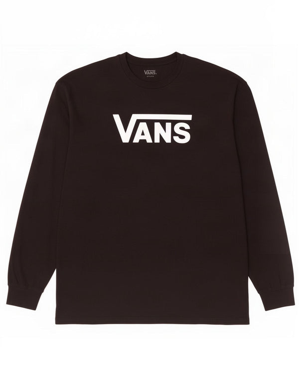Vans Masculino Classic Fit Graphic Top Manga Longa XL Preto Algodão