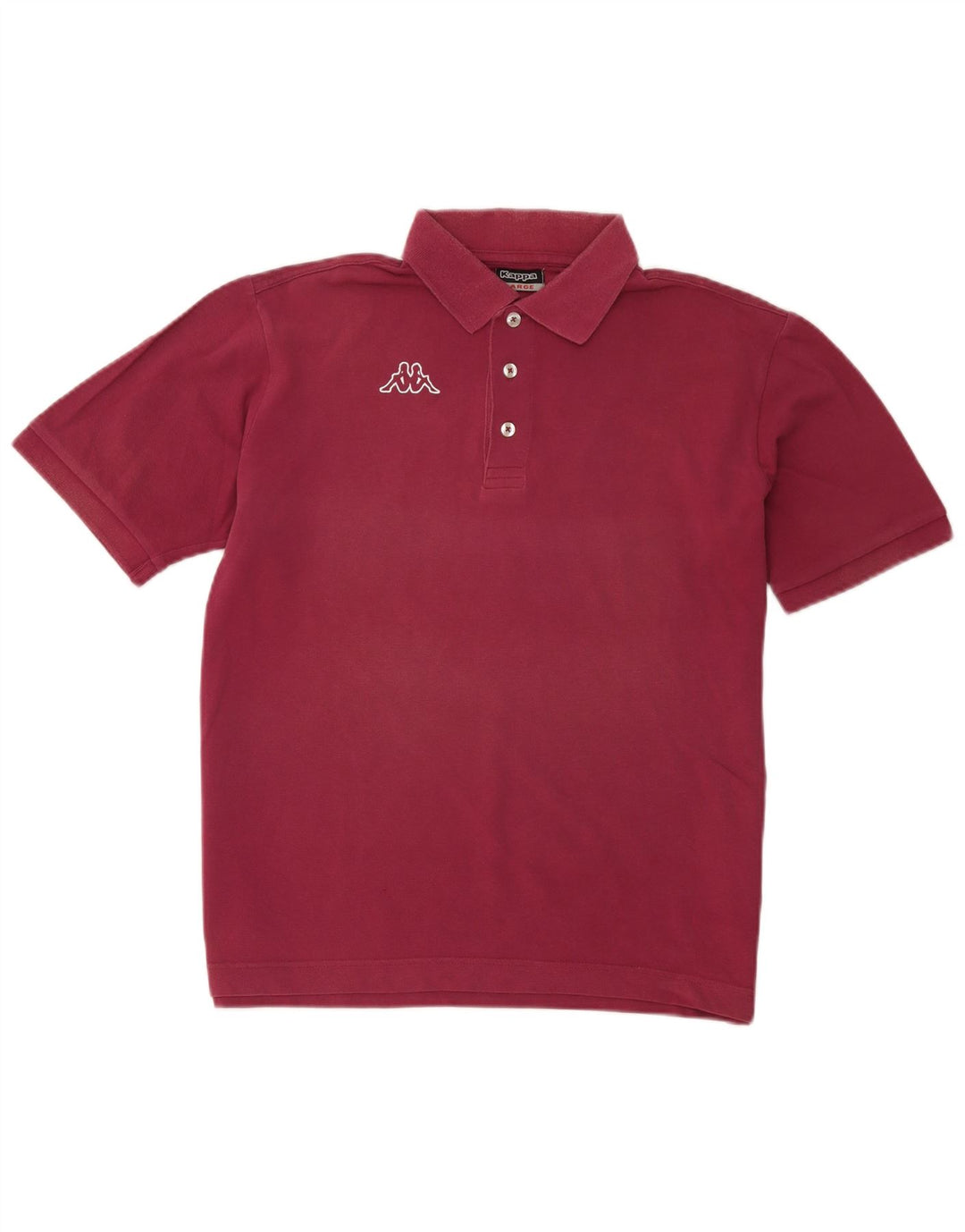 Camisa polo masculina Kappa grande algodão Borgonha