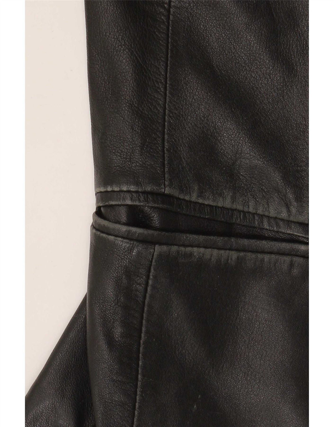 Jaqueta de couro feminina International Concepts US 6 médio preto
