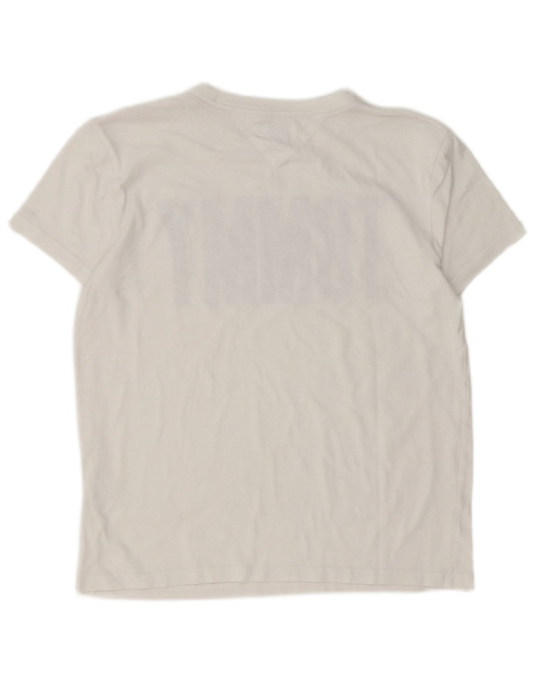 Tommy Hilfiger Camiseta masculina gráfica Top Médio Branco