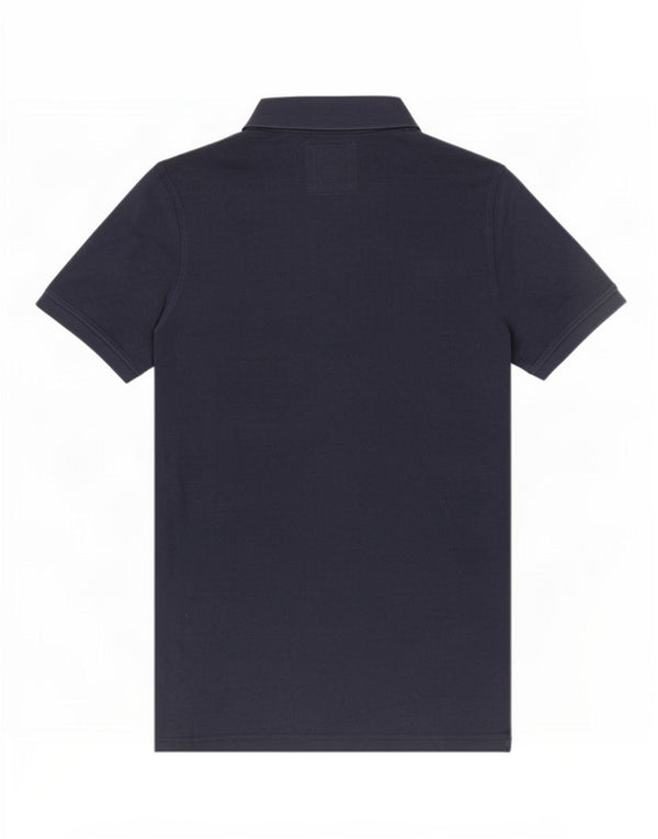 Camisa polo masculina Crew Clothing grande algodão azul marinho