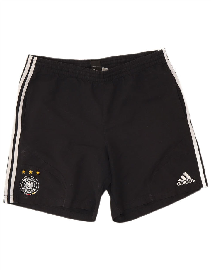ADIDAS Mens Deutscher Fussball Bund Sport Shorts Grande Poliéster Preto