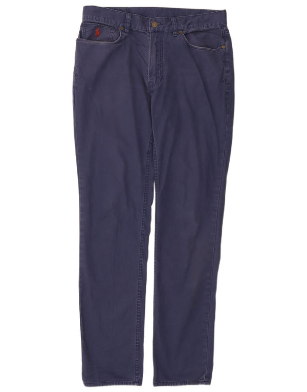 Polo Ralph Lauren Mens Calça Casual Slim W32 L32 Azul Marinho