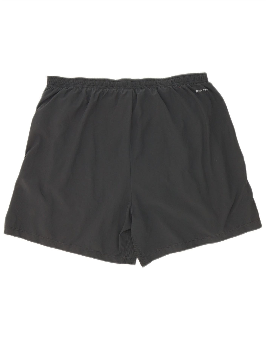 Shorts esportivos masculinos Nike Dri Fit cinza médio colorblock poliéster
