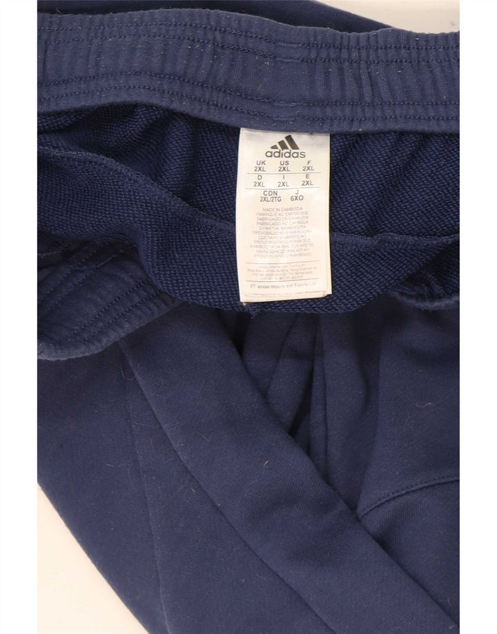 Calça de treino masculina Adidas Joggers 2XL azul marinho poliéster