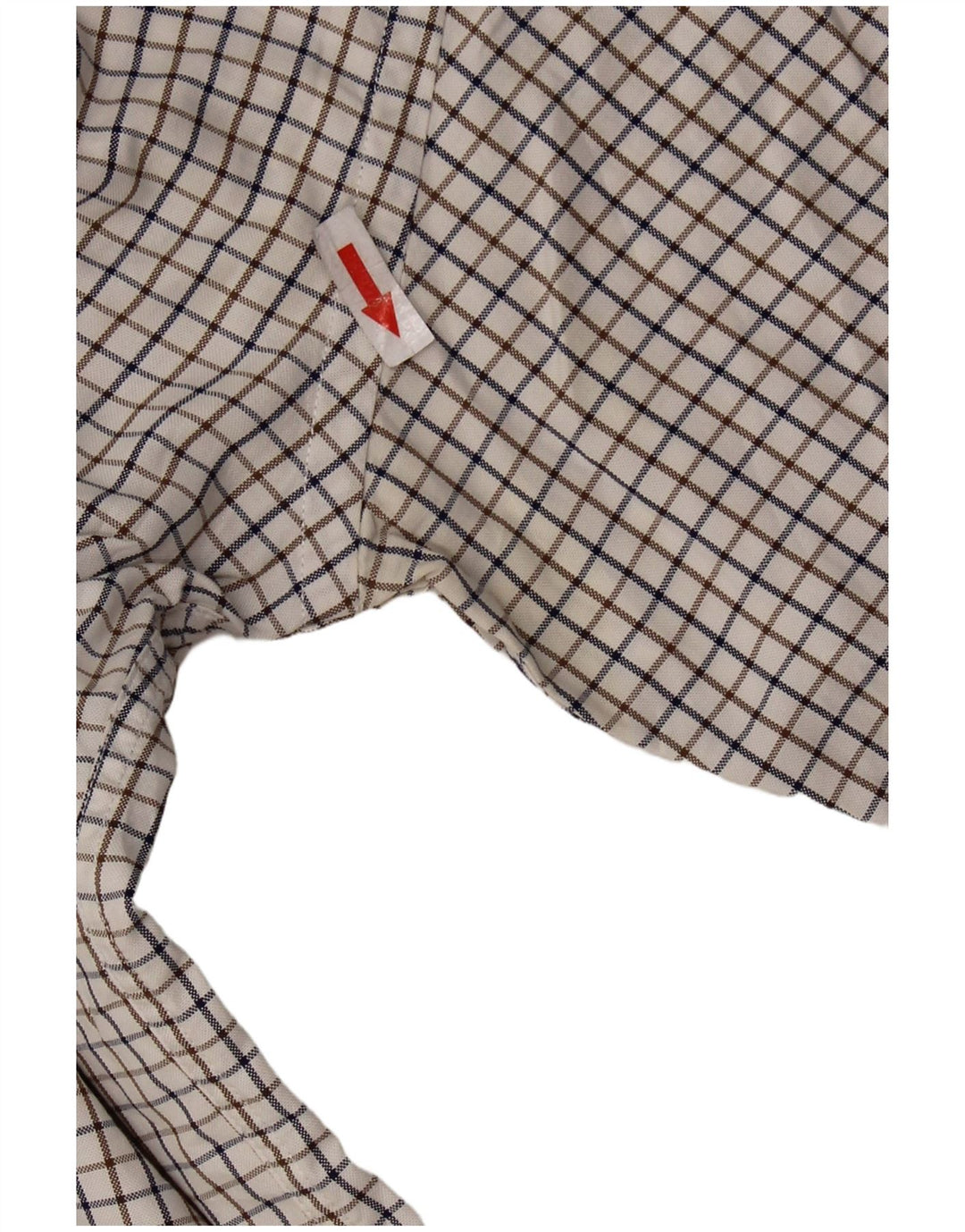 Gant Camisa masculina regular fit 2XL algodão xadrez branco