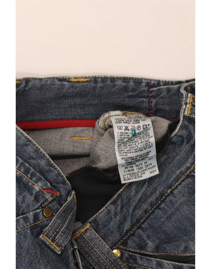 Bermuda masculina jeans gráfica Levi's médio W32 algodão azul