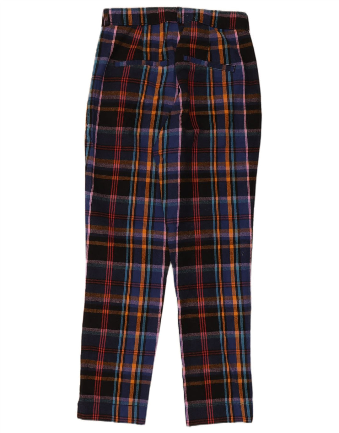 Calça cropped feminina Hollister pequena W27 L25 xadrez multicolorida