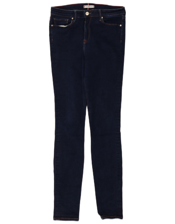 Tommy Hilfiger Feminino Como Skinny Jeans W31 L32 Azul Marinho Algodão