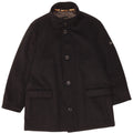 PIERRE CARDIN Mens Voyage Overcoat UK 44 2XL Black Polyester