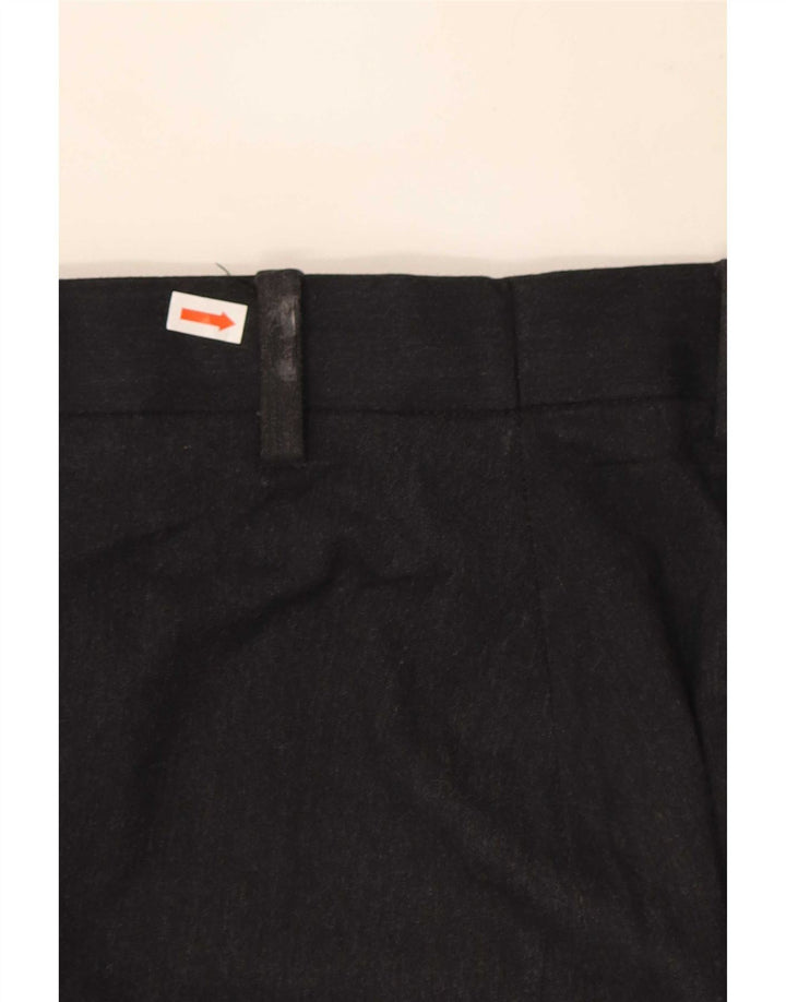 Calça chino masculina Marks & Spencer de ajuste regular W38 L29 poliéster preto